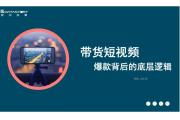 【洞察】爆款带货短视频背后的底层逻辑洞察